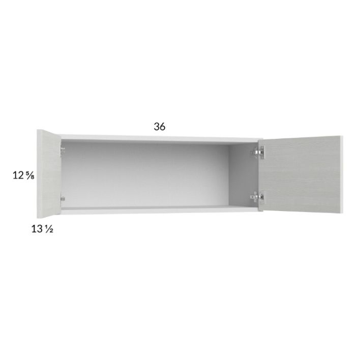Euro White Grain 36x12-5/8 Wall Cabinet