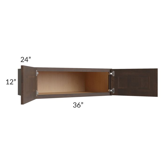 Tuscan Kona Brown 36x12x24 Wall Cabinet