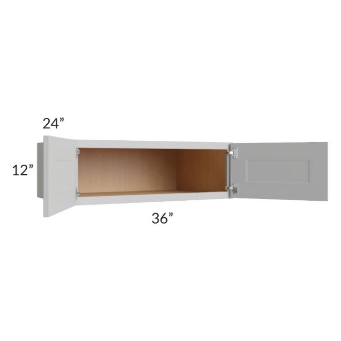 Tuscan Painted Grey 36x12x24 Wall Cabinet