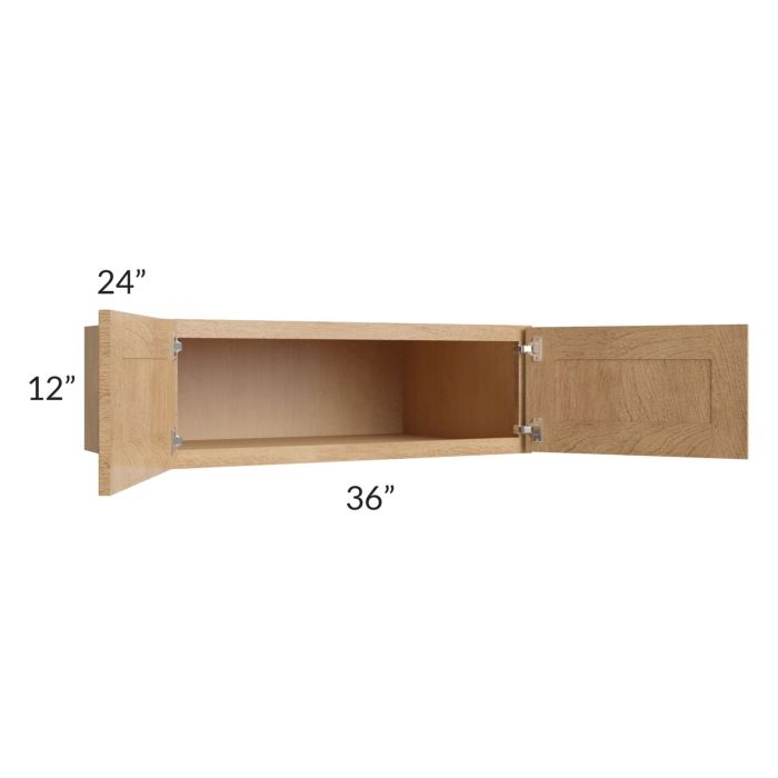 Midtown Timber Shaker 36x12x24 Wall Cabinet