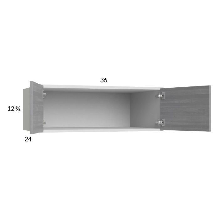 Euro Grey 36x12-5/8x24 Wall Cabinet