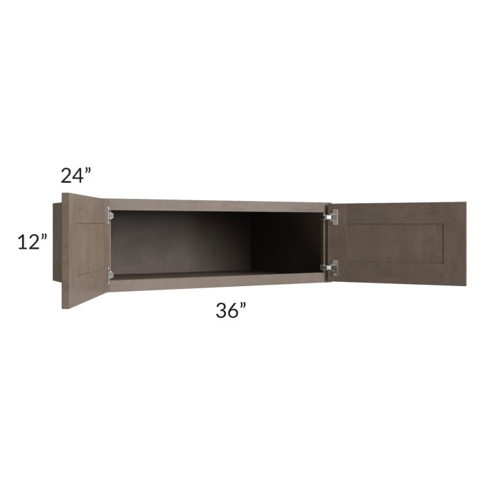 Providence Natural Grey 36x12x24 Wall Cabinet
