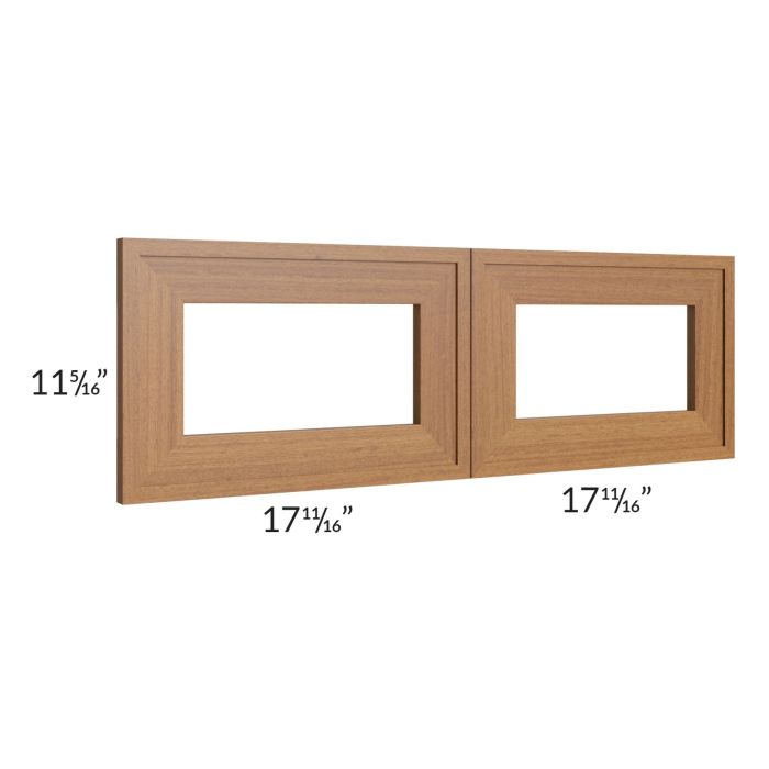 Portland Walnut 36x12 Glass Door Only with Glass Included