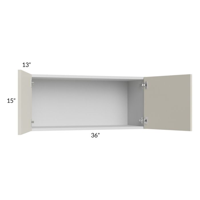 Milan Beige Matte 36x15 Wall Cabinet