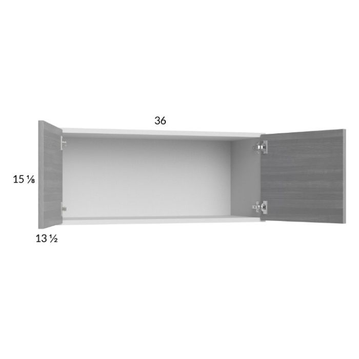 Euro Grey 36x15-1/8 Wall Cabinet