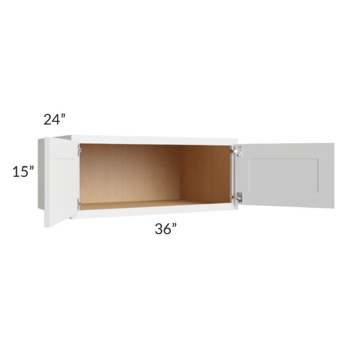 Stratus White 36x15x24 Wall Cabinet