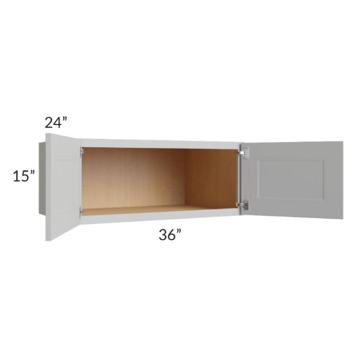 Tuscan Painted Grey 36x15x24 Wall Cabinet