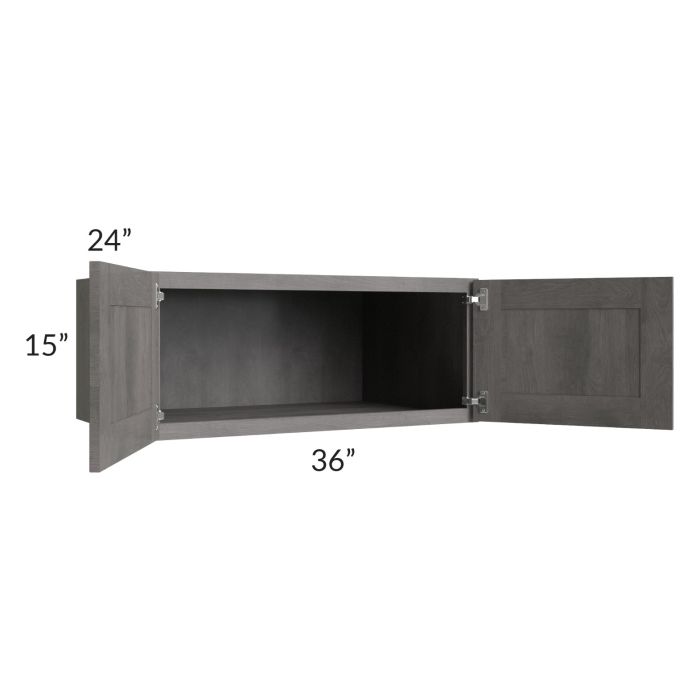 Providence Slate Grey 36x15x24 Wall Cabinet