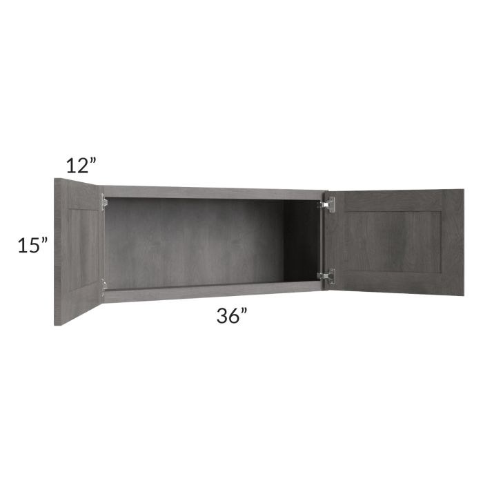 Providence Slate Grey 36x15 Wall Cabinet