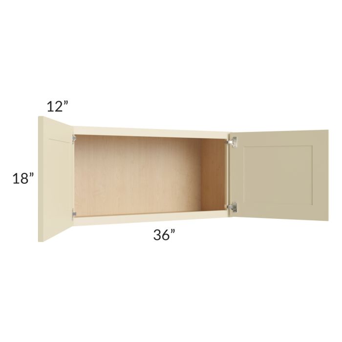 Casselton Ivory 36x18 Wall Cabinet