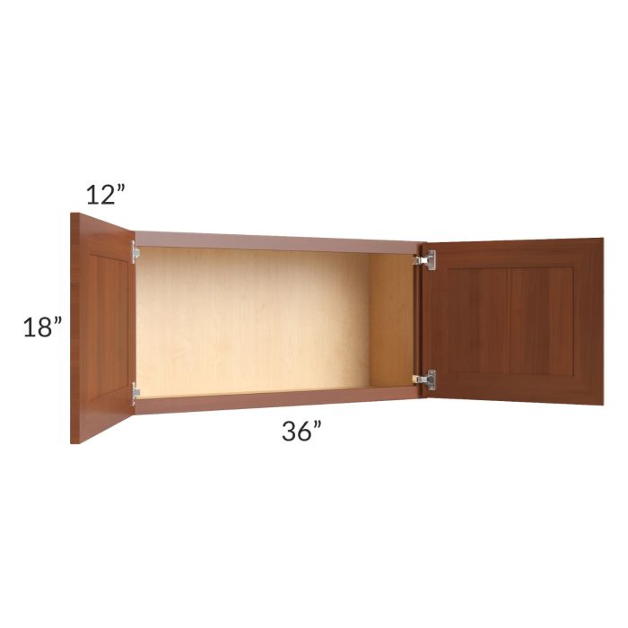 Phoenix Caramel Glaze 36x18 Wall Cabinet