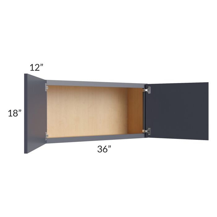 Vienna Indigo 36x18 Wall Cabinet
