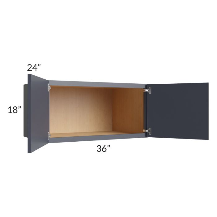 Vienna Indigo 36x18x24 Wall Cabinet