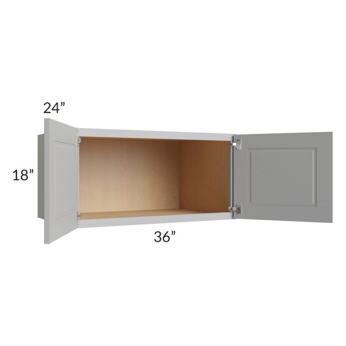 Charlotte Grey 36x18x24 Wall Cabinet