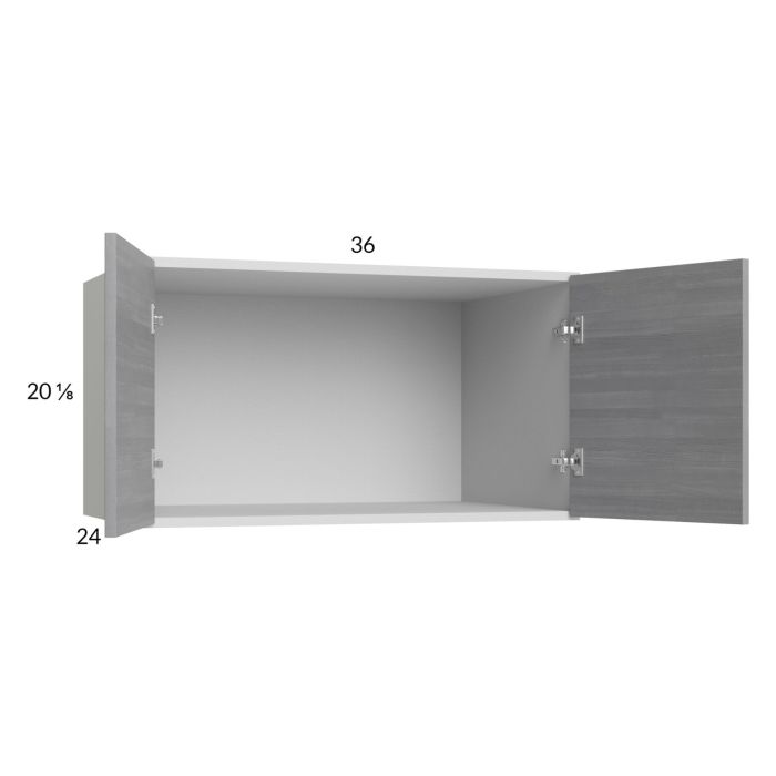 Euro Grey 36x20x24 Wall Cabinet