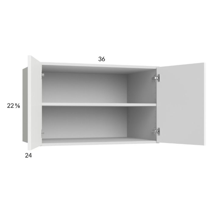 Euro Gloss White 36x22-5/8x24 Wall Cabinet