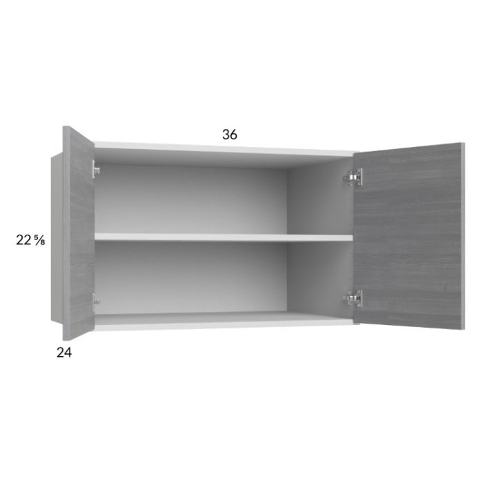 Euro Grey 36x22-5/8x24 Wall Cabinet