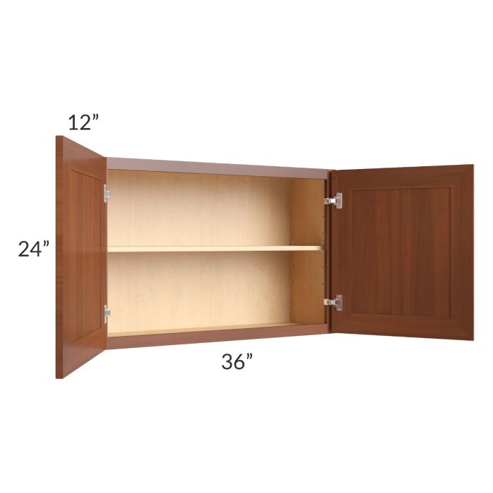 Phoenix Caramel Glaze 36x24 Wall Cabinet