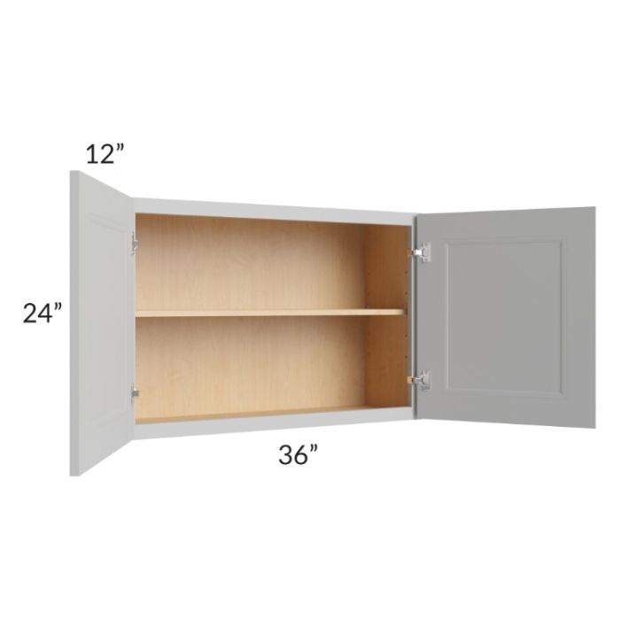 Tuscan Painted Grey 36x24 Wall Cabinet