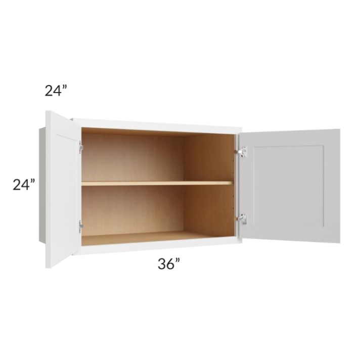 Stratus White 36x24x24 Wall Cabinet