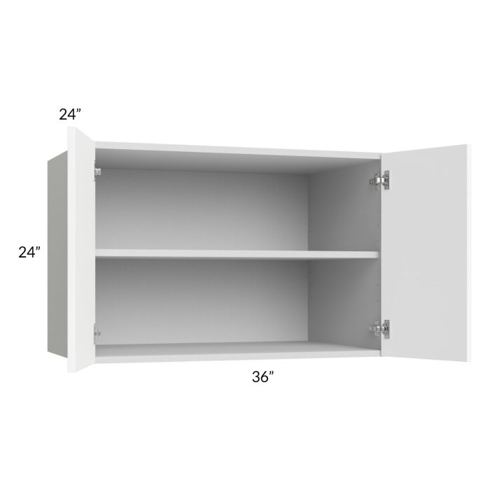 Milan White Matte 36x24x24 Wall Cabinet