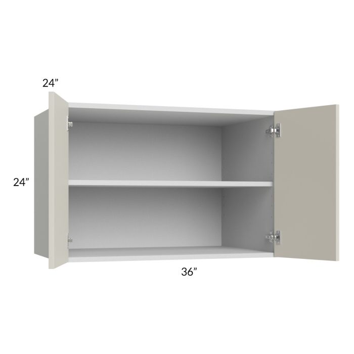 Milan Beige Matte 36x24x24 Wall Cabinet