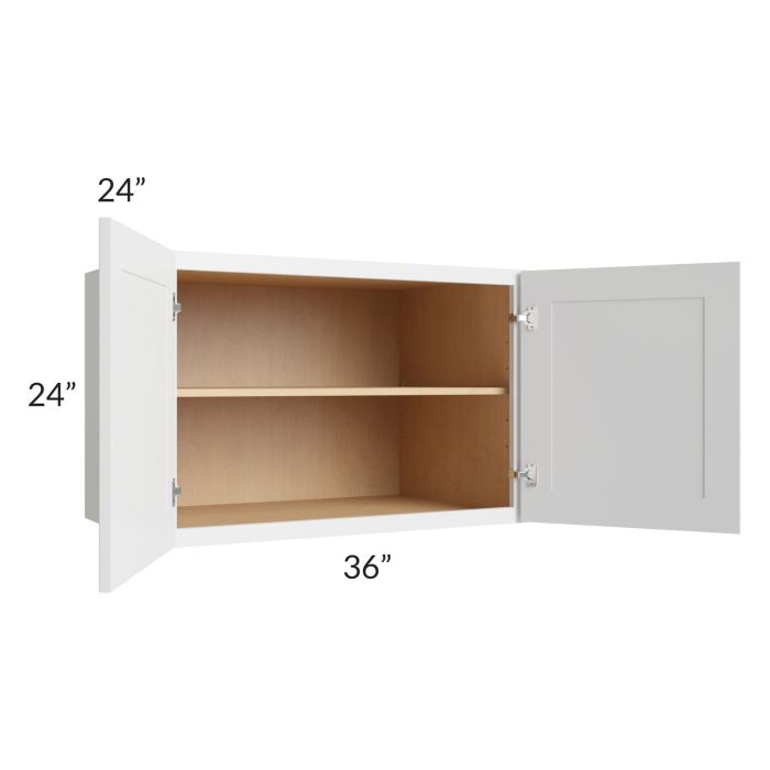 Bayville White 36x24x24 Wall Cabinet