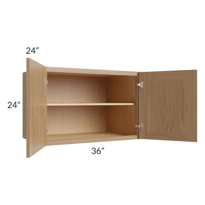 Township Rift Oak 36x24x24 Wall Cabinet