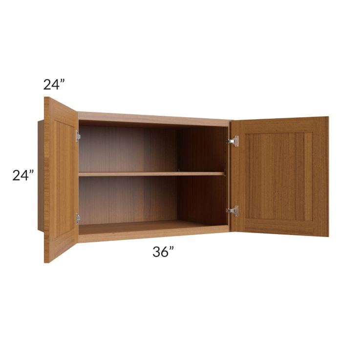 Artisan Walnut Shaker 36x24x24 Wall Cabinet