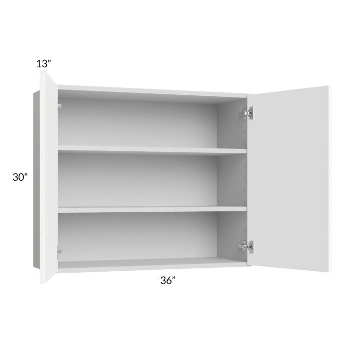 Milan White Matte 36x30 Wall Cabinet
