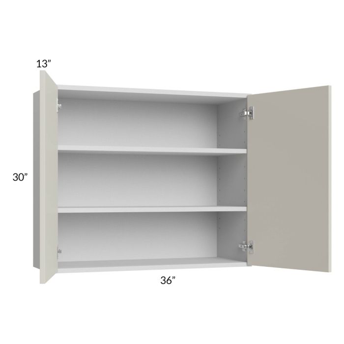 Milan Beige Matte 36x30 Wall Cabinet