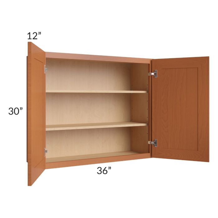 Lexington Cinnamon Glaze 36x30 Wall Cabinet