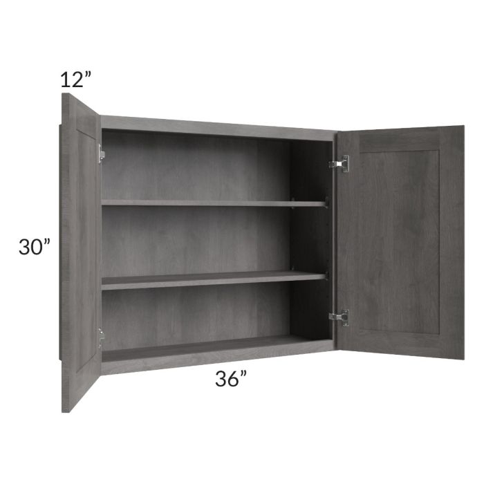 Providence Slate Grey 36x30 Wall Cabinet