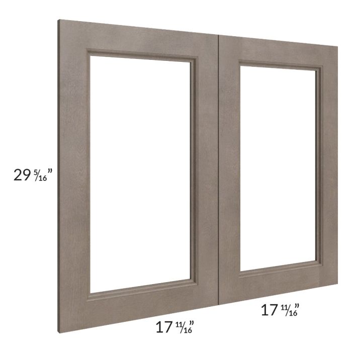 Providence Natural Grey 36x30 Glass Door Only with Glass Included