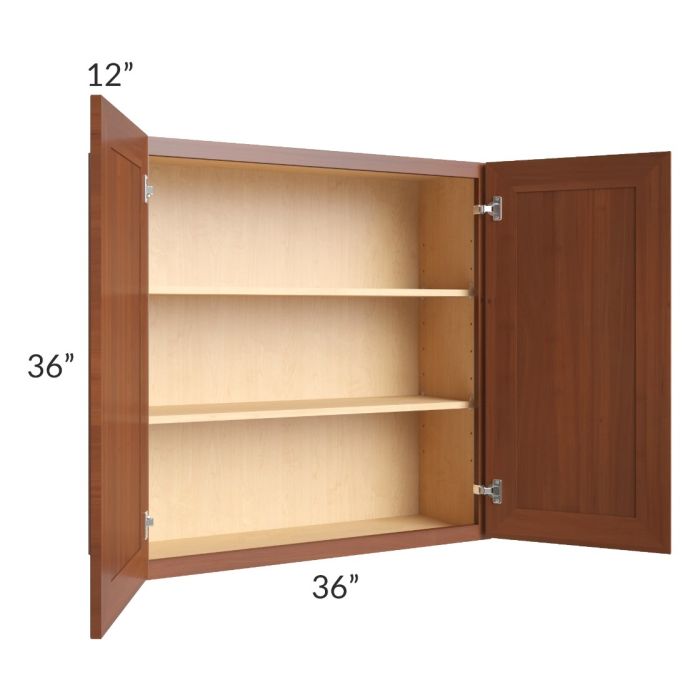 Phoenix Caramel Glaze 36x36 Wall Cabinet