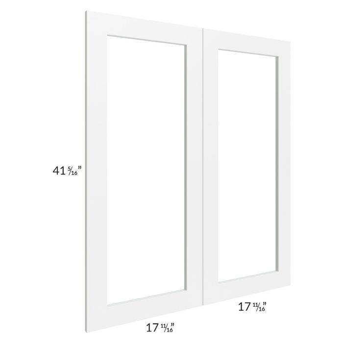 Alpine White Shaker 36x42 Glass Door Only with Glass Included