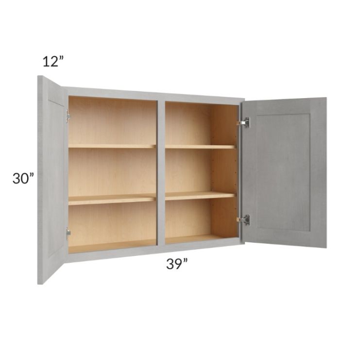 Gramercy Grey Mist 39x30 Wall Cabinet