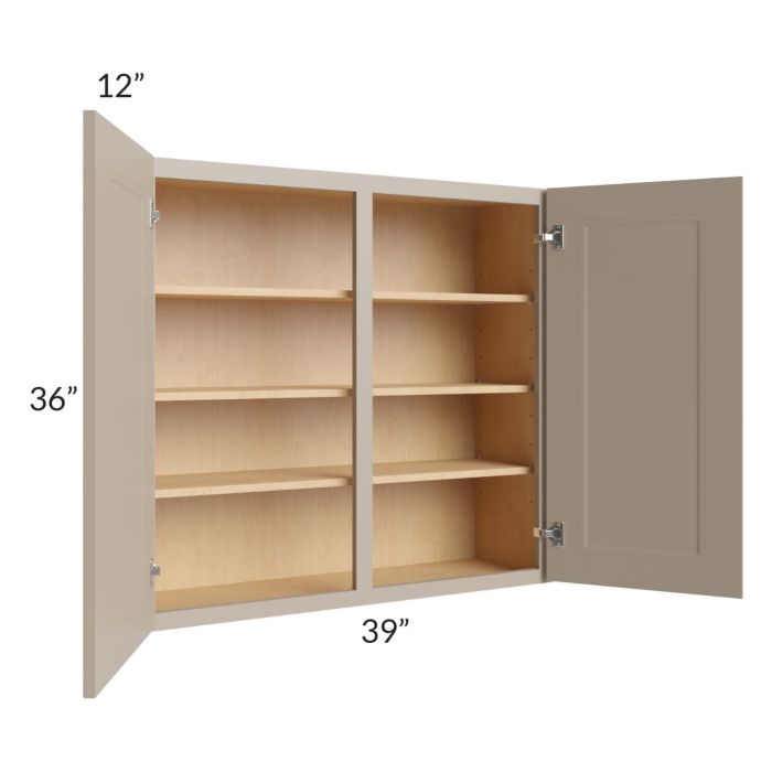 Tuscan Oyster 39x36 Wall Cabinet
