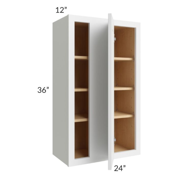 Stratus White 24x36 Blind Corner Wall Cabinet