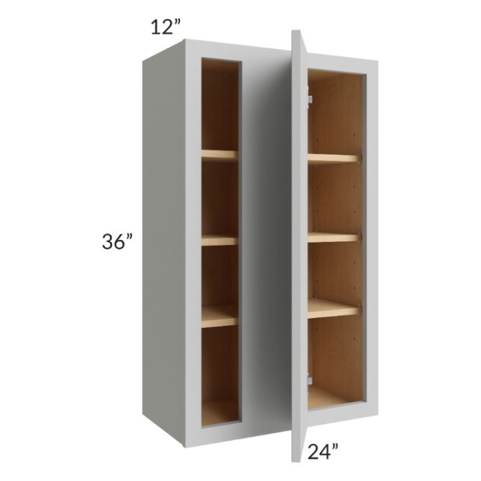 Tuscan Painted Grey 24x36 Blind Corner Wall Cabinet