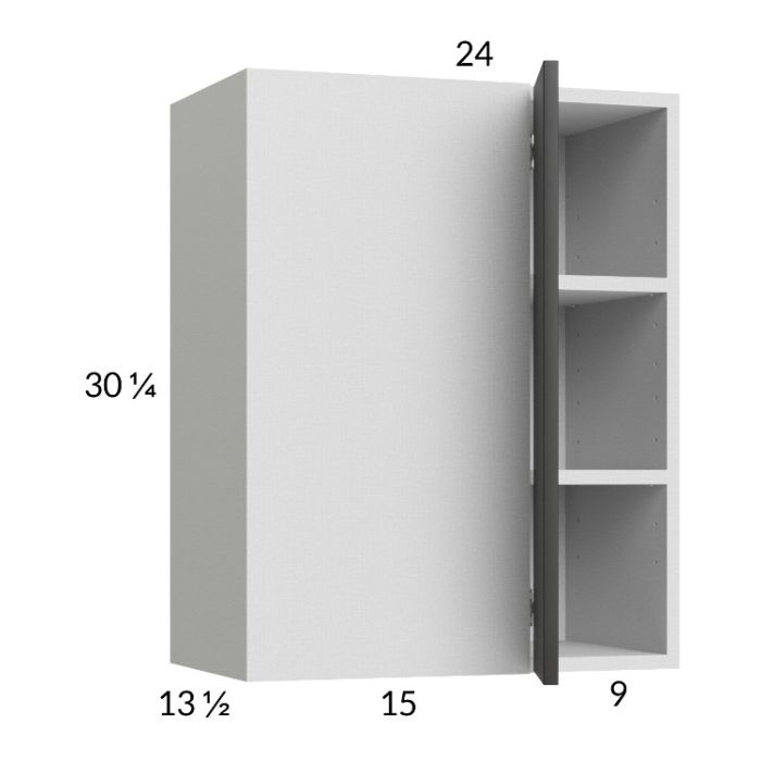 Euro Cafe 24x30-1/4 Blind Corner Wall Cabinet
