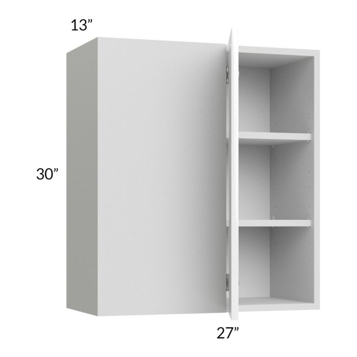 Milan White Gloss 27x30 Blind Corner Wall Cabinet