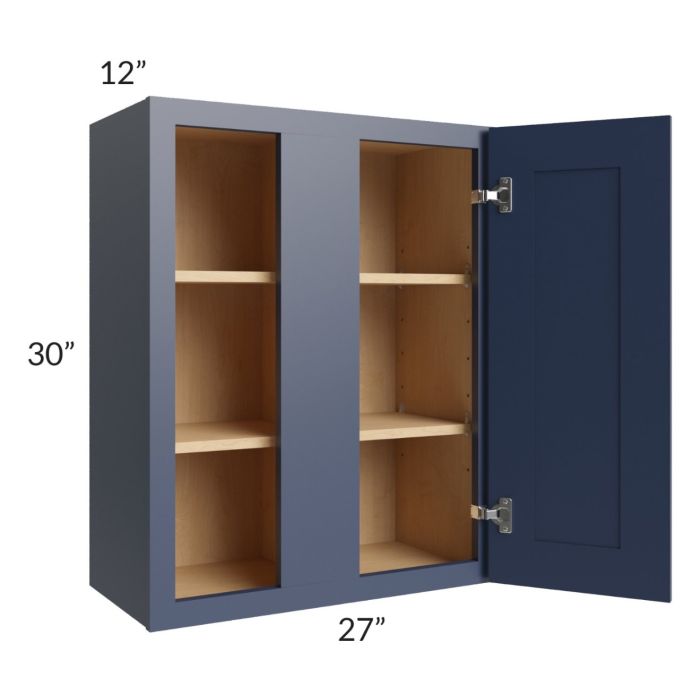 Bayville Blue 27x30 Wall Blind Cabinet