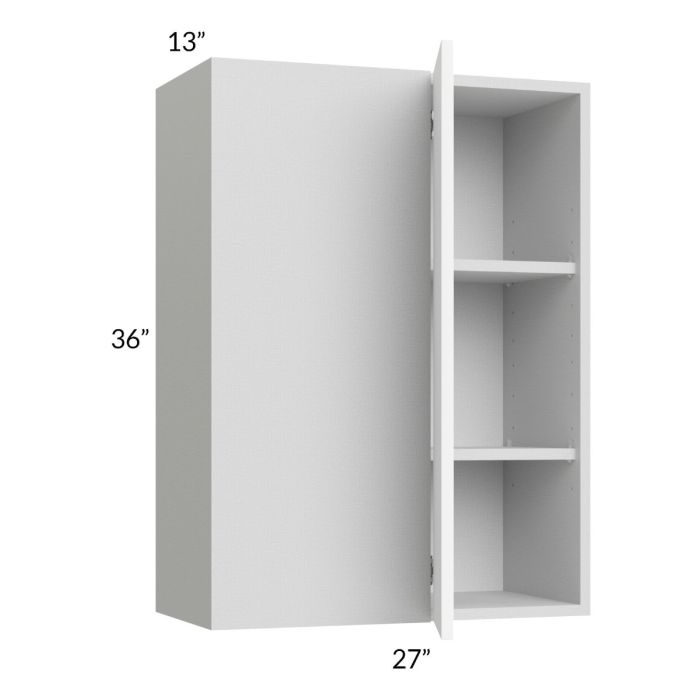 Milan White Matte 27x36 Blind Corner Wall Cabinet