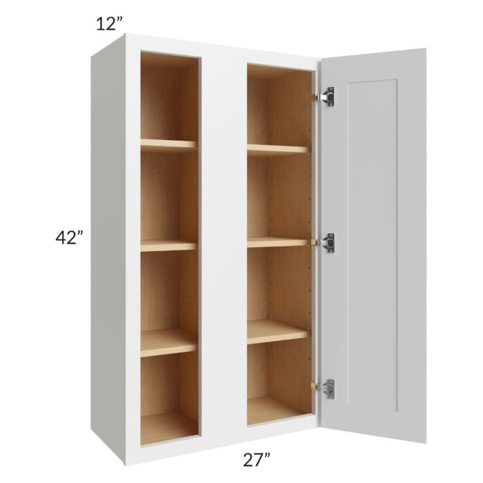 Asheville White Shaker 27x42 Wall Blind Cabinet