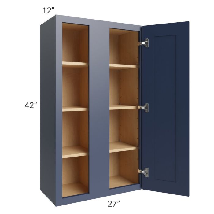 Bayville Blue 27x42 Wall Blind Cabinet
