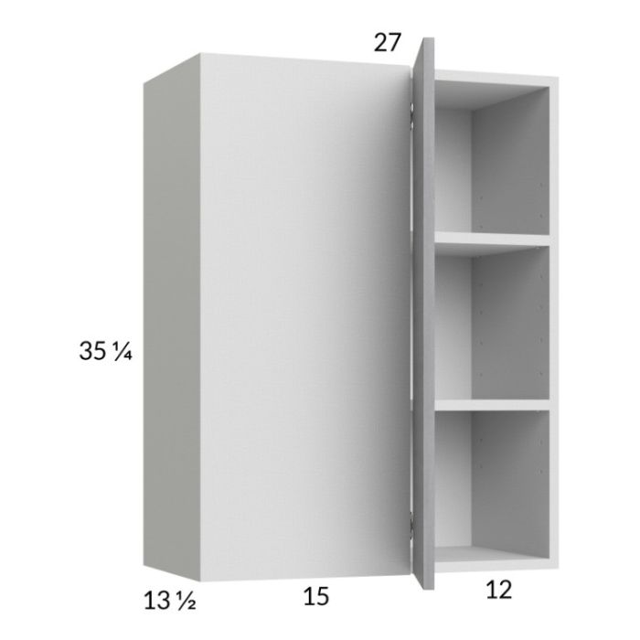 Euro Grey 27x35-1/4 Blind Corner Wall Cabinet
