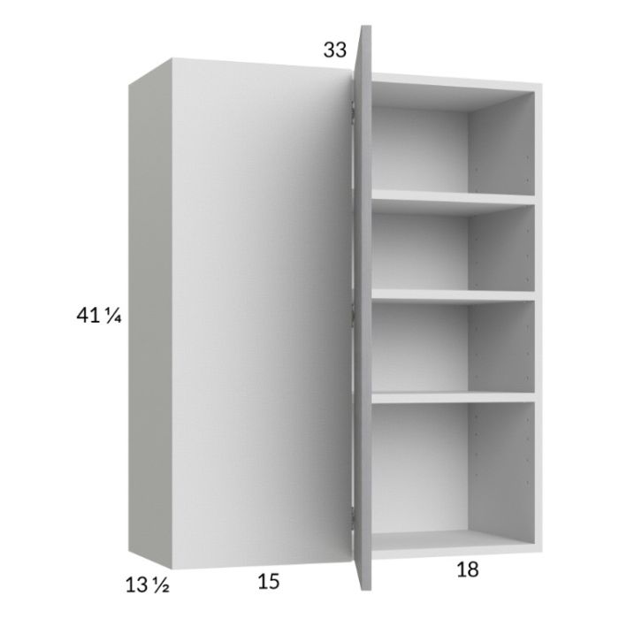 Euro Grey 33x40-1/4 Blind Corner Wall Cabinet
