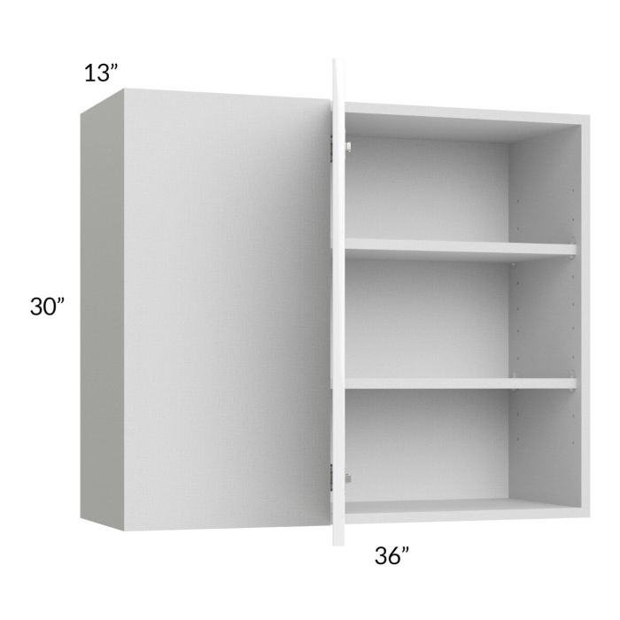 Milan White Gloss 36x30 Blind Corner Wall Cabinet