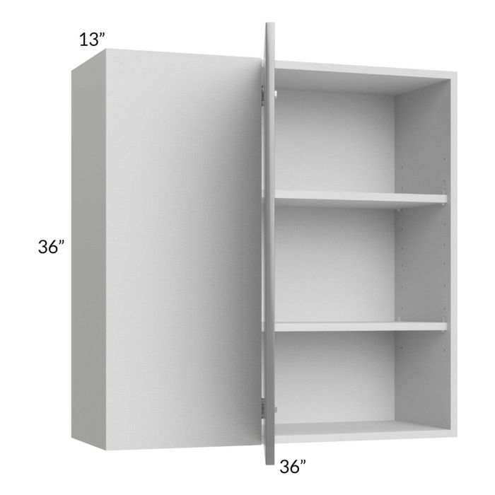 Milan Grey Gloss 36x36 Blind Corner Wall Cabinet